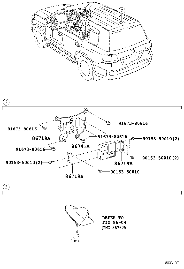 86740-60220 TRANSCEIVER, TELEMATICS product image