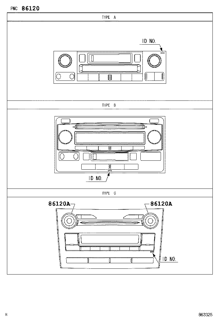 86203-12421 WIRE, STEREO COMPONENT, NO.1 product image