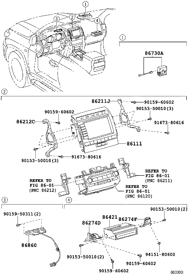 86110-60520 MULTI-DISPLAY ASSY product image