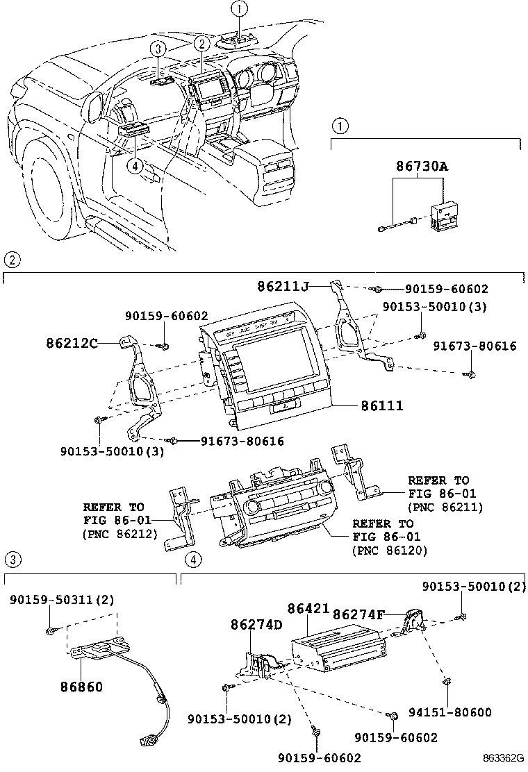 86110-60520 MULTI-DISPLAY ASSY product image