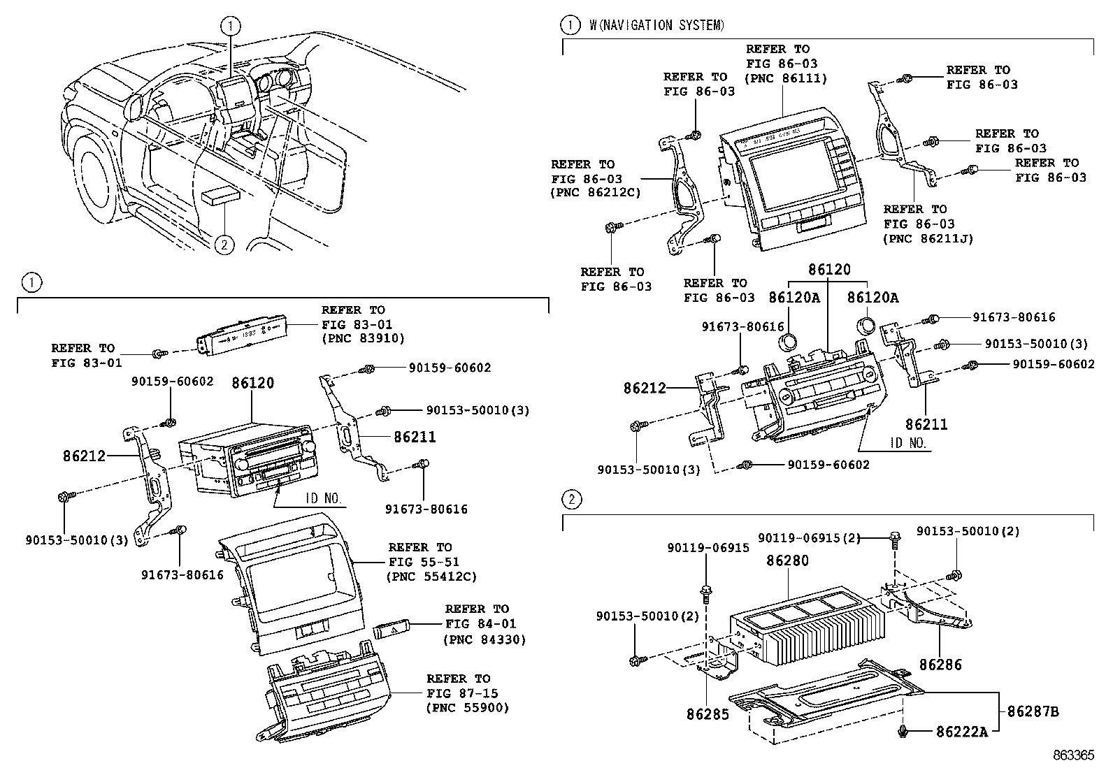 86212-60450 BRACKET, RADIO, NO.2 product image
