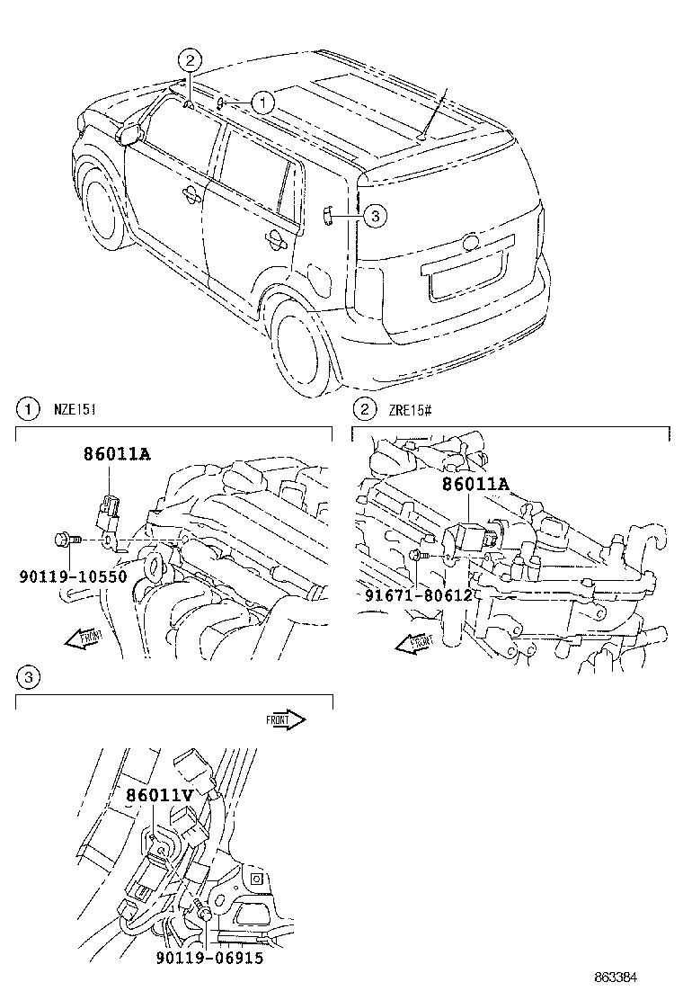 86120-1A220 RECEIVER ASSY, RADIO product image