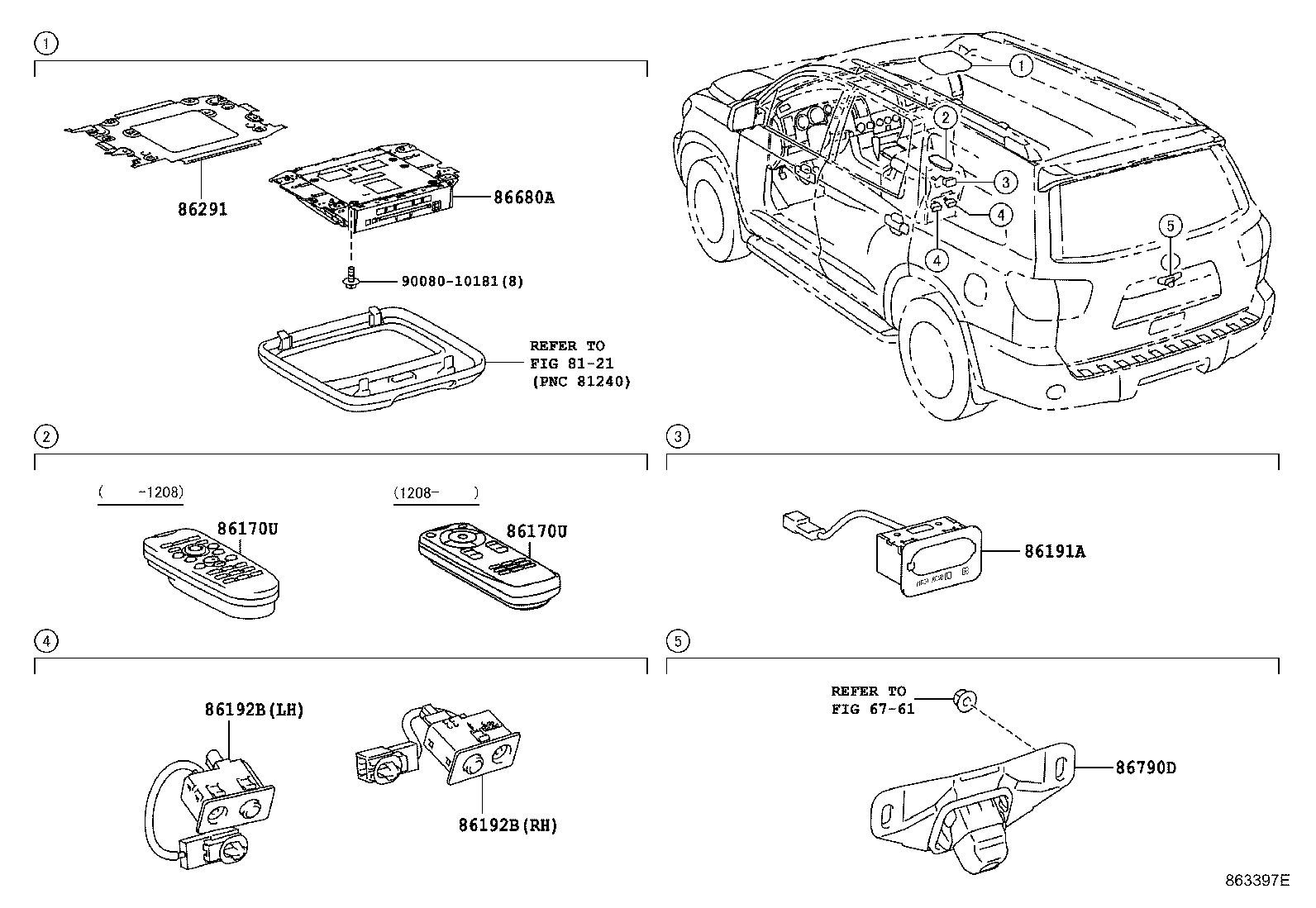 Toyota 86680-34130 DISPLAY ASSY, TELEVISION