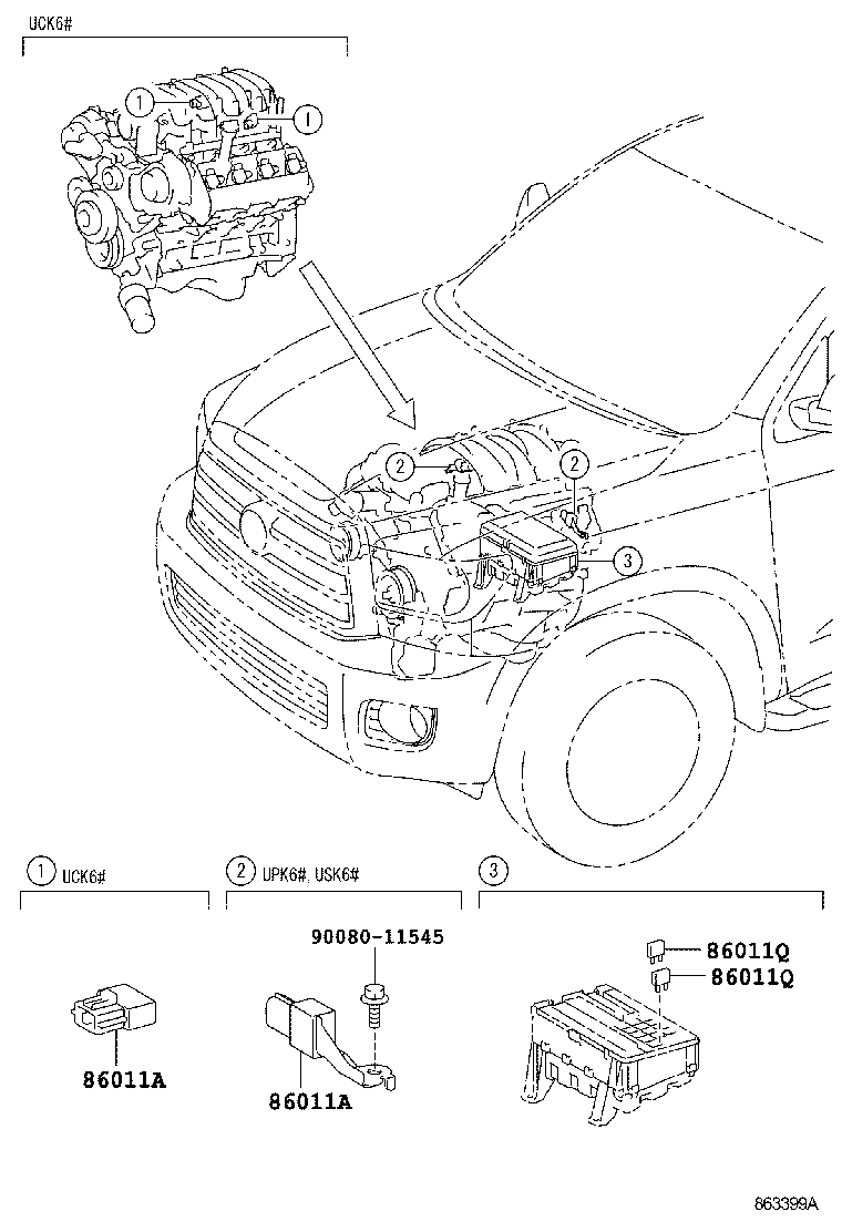 Thumbnail 2 for 86183-0C040