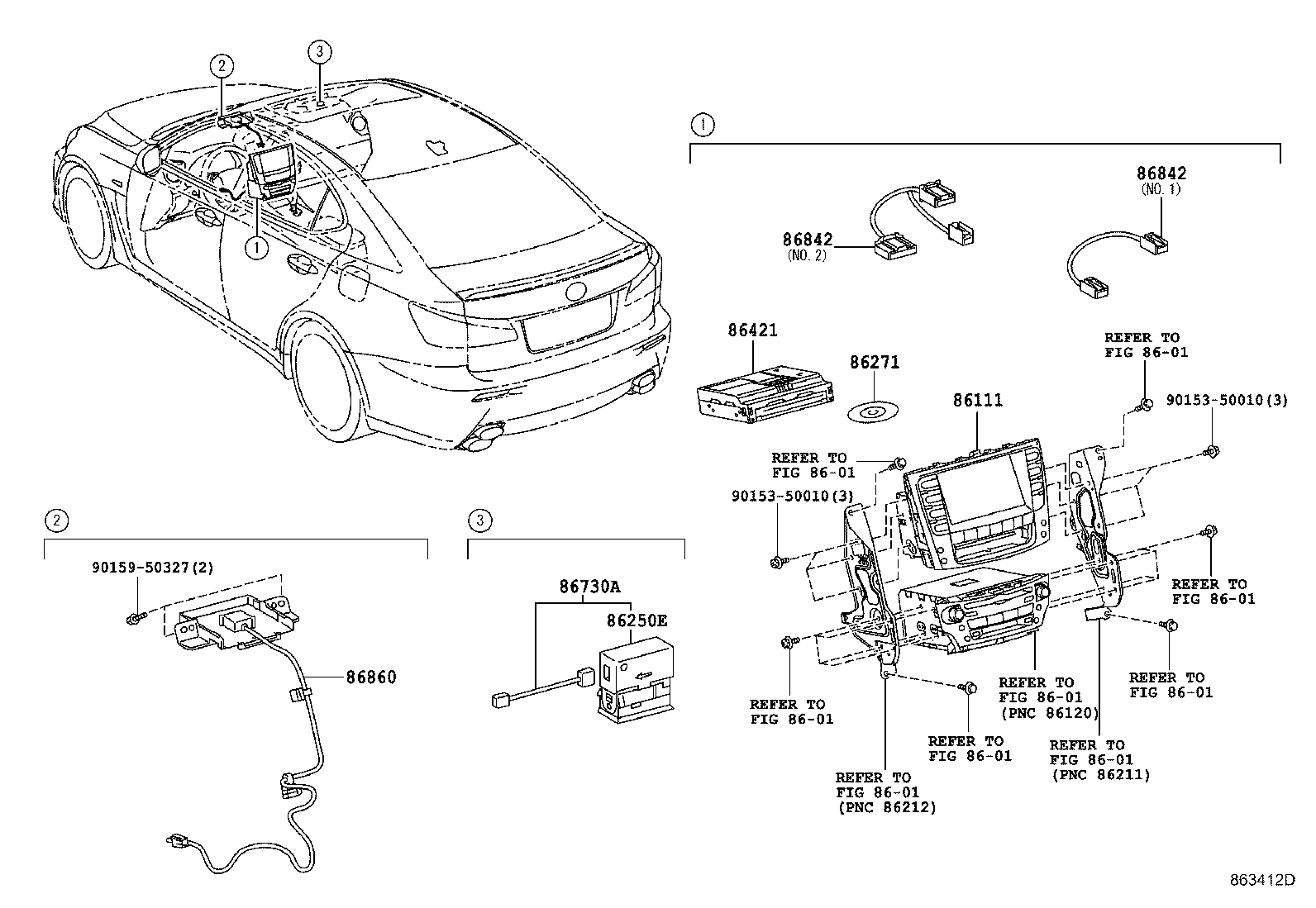 Toyota 86111-53180 MULTI-DISPLAY