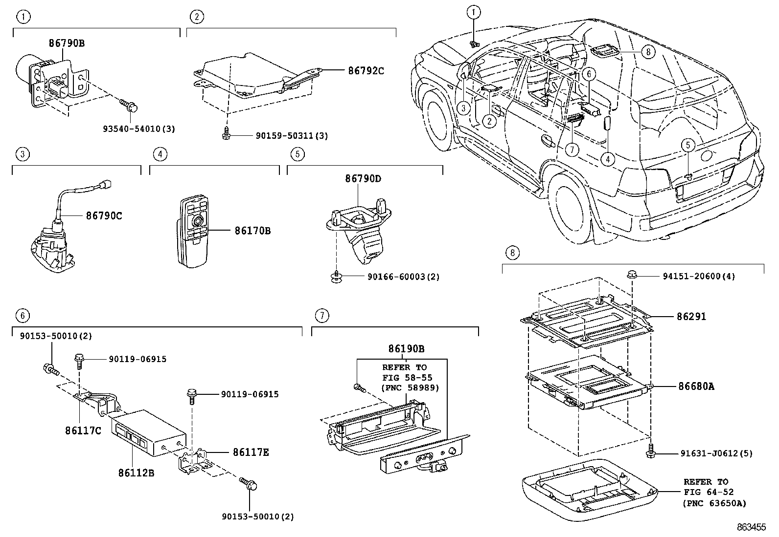 86792-60710 COMPUTER, PARKING ASSIST product image