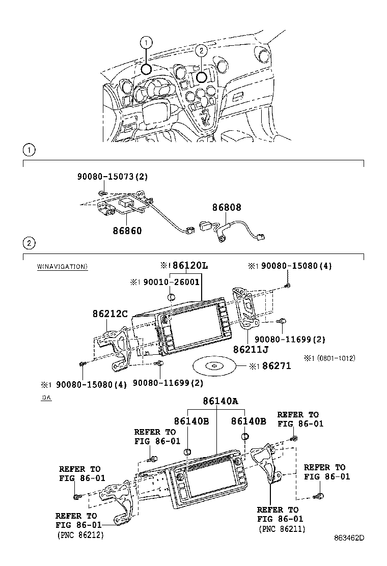 Toyota 86271-12080 DISC, DISC PLAYER