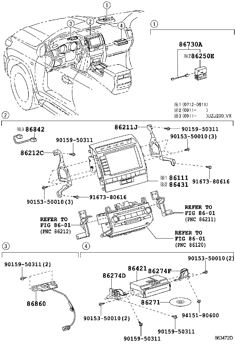 86111-60410 MULTI-DISPLAY product image