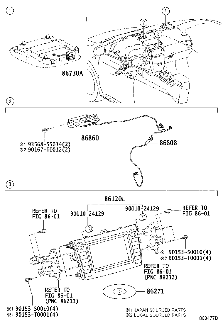 86271-33104 DISC, DISC PLAYER product image