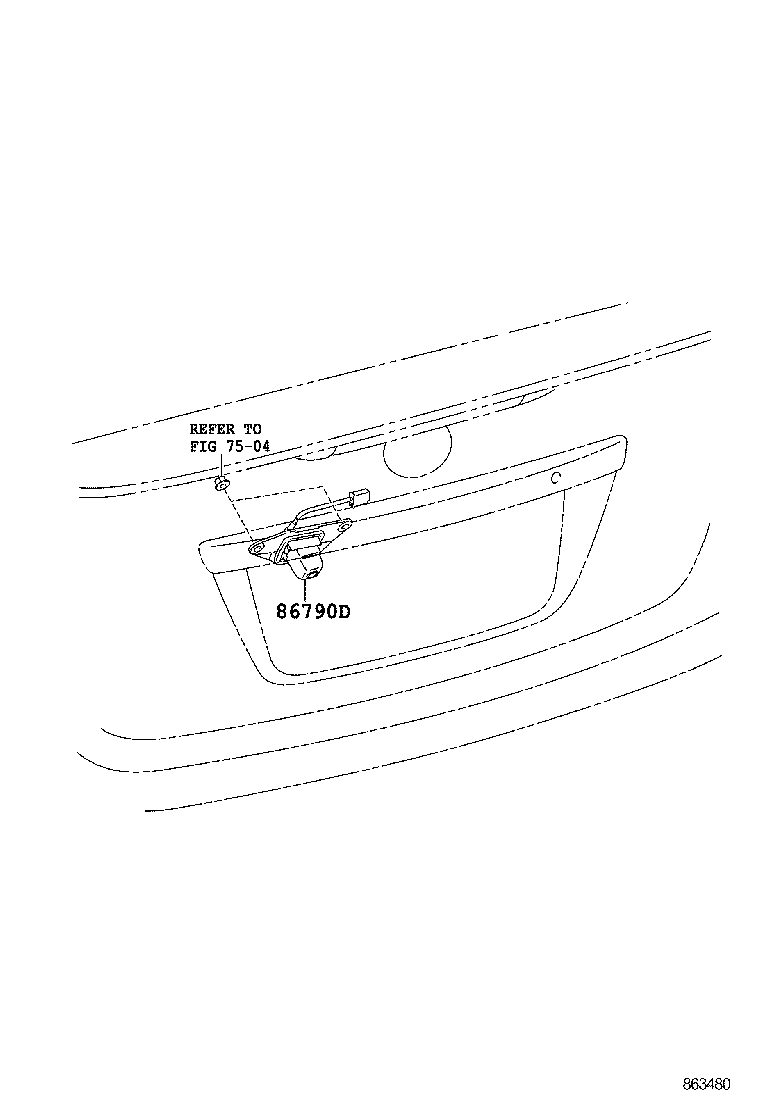 86790-12090 CAMERA ASSY, TELEVISION, RR product image