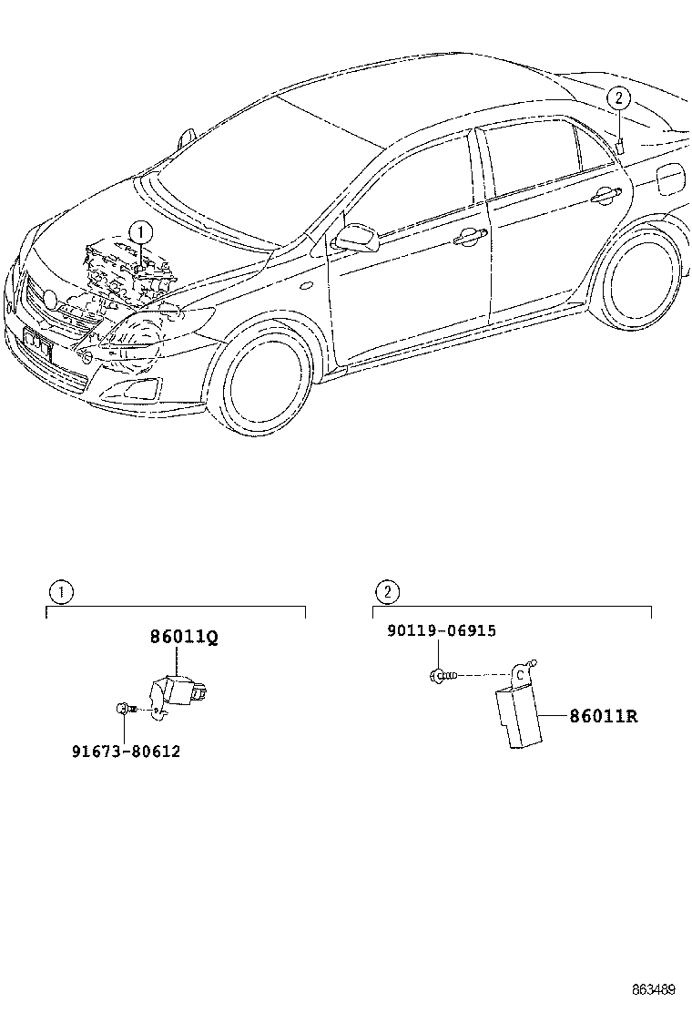86203-12420 WIRE, STEREO COMPONENT, NO.1 product image