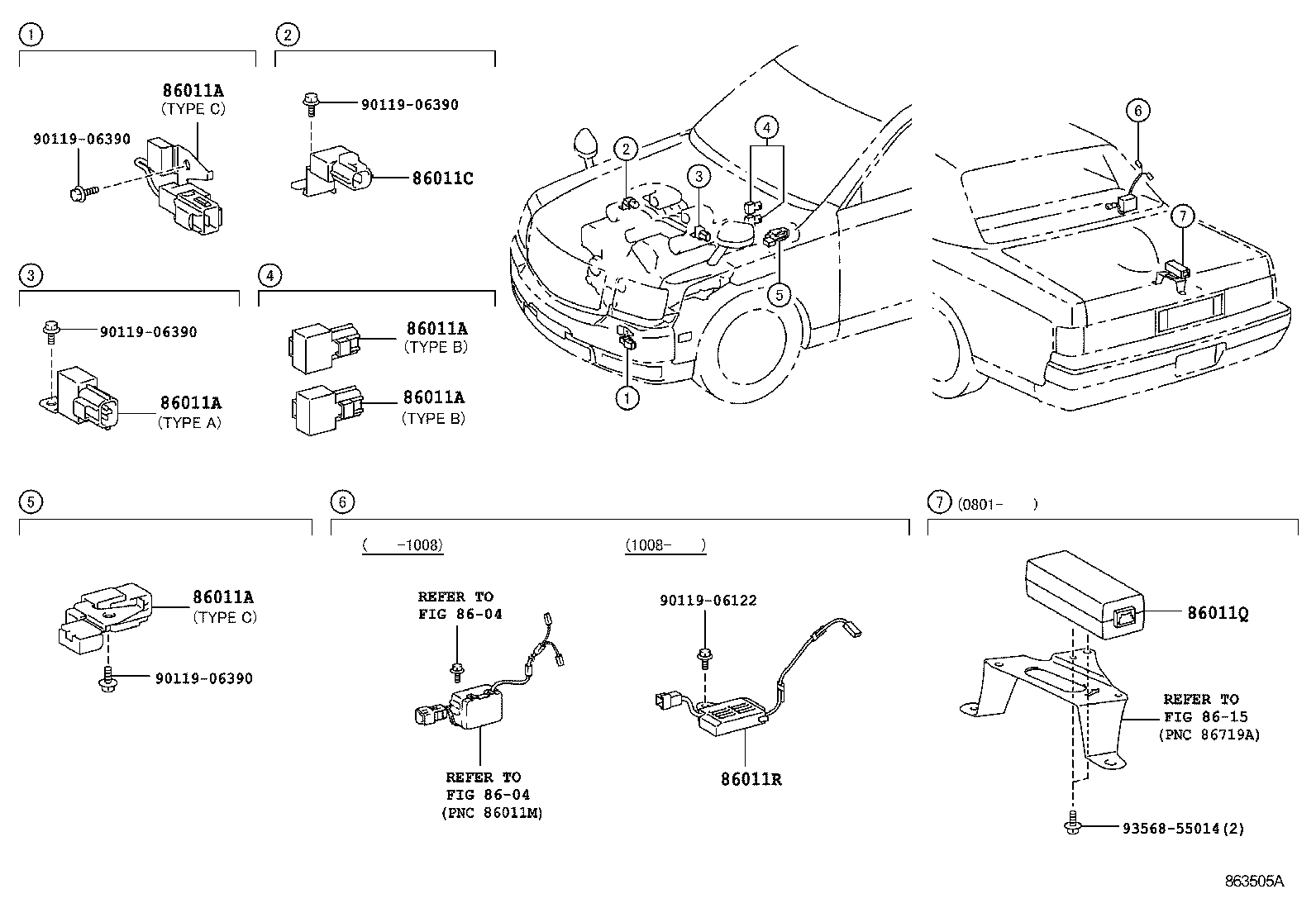 86280-40100 AMPLIFIER ASSY, STEREO COMPONENT product image