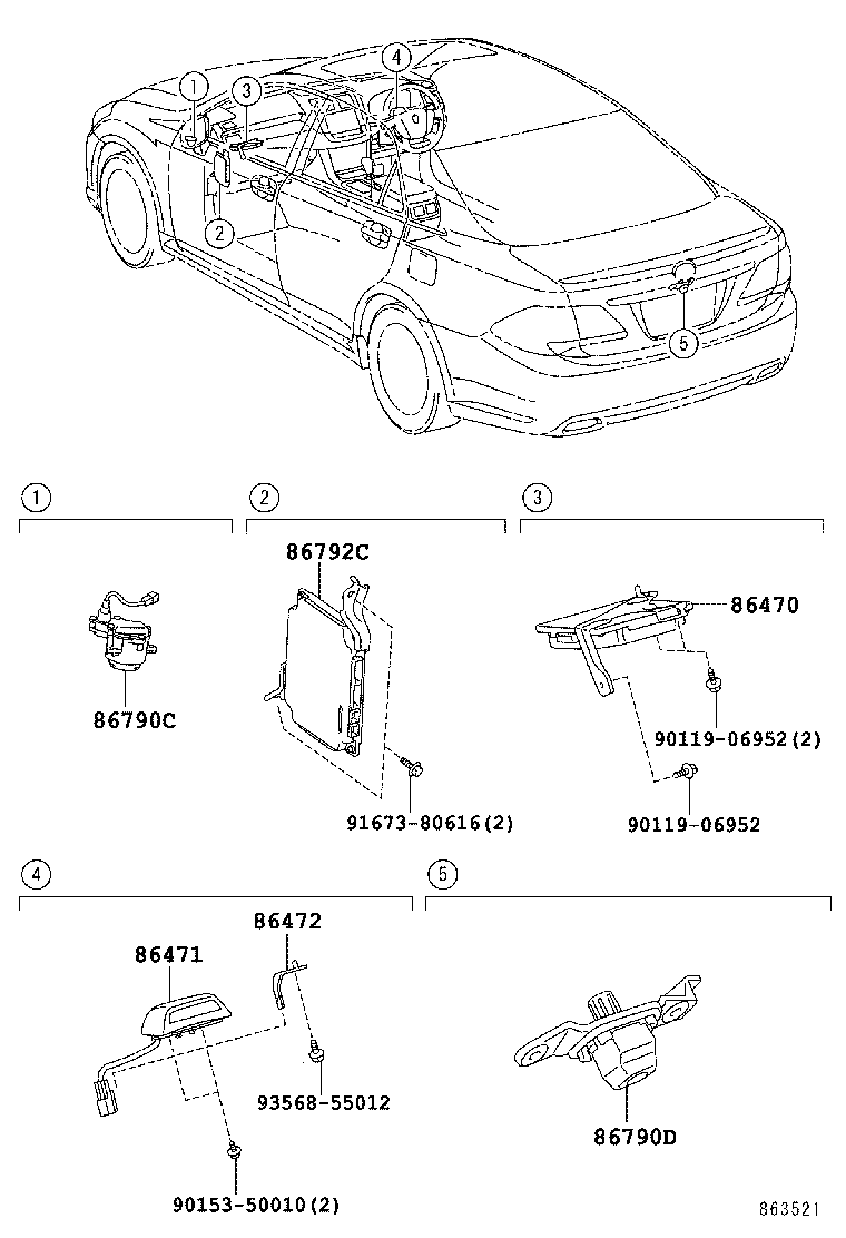 86792-30300 COMPUTER, PARKING ASSIST product image