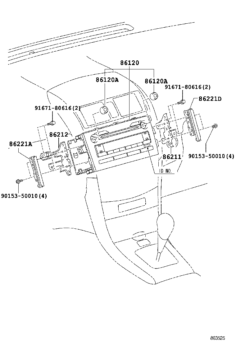 90011-25152 KNOB, RADIO RECEIVER SWITCH product image