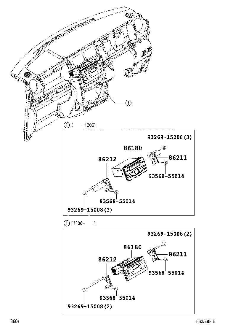86212-B2250 BRACKET, RADIO, NO.2 product image
