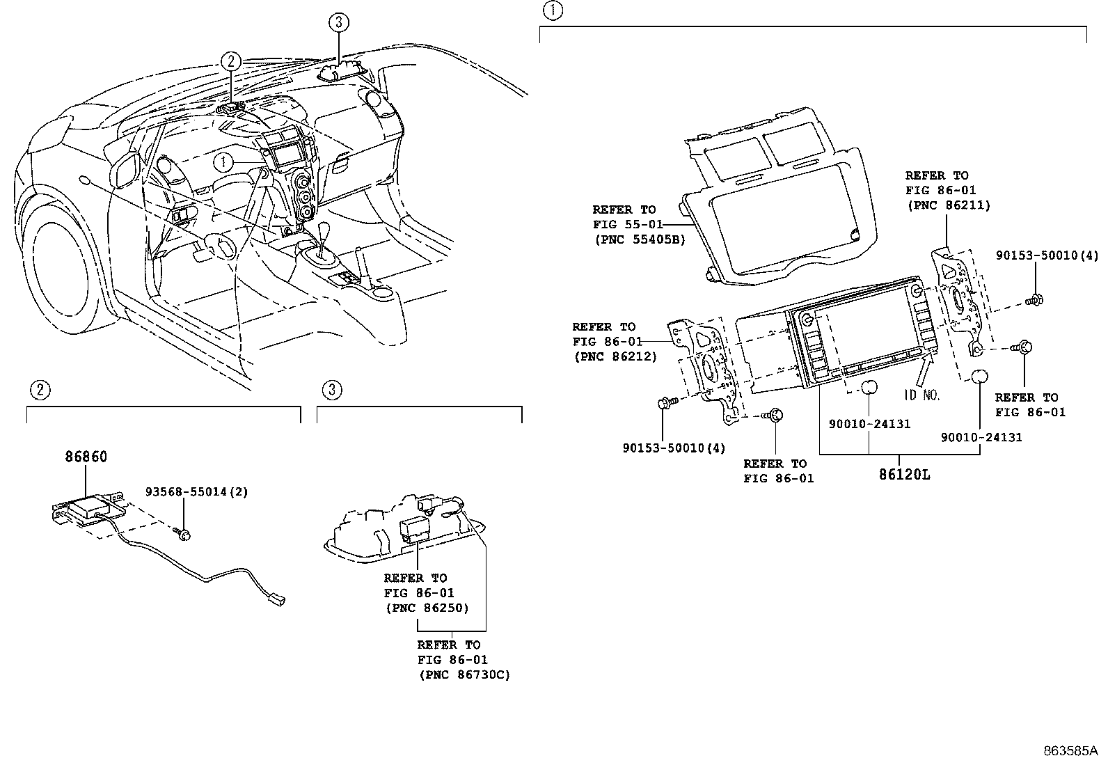 86860-52080 ANTENNA ASSY, NAVIGATION product image
