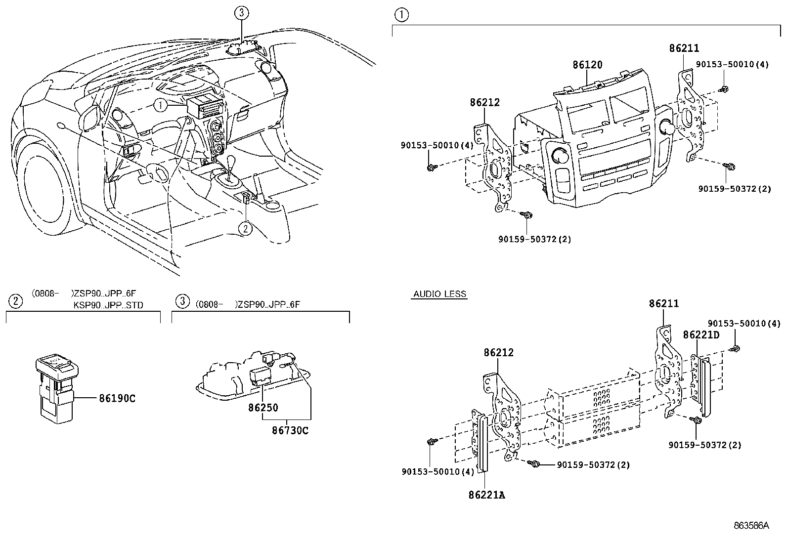 86250-52030 MICROPHONE ASSY, AMPLIFIER product image