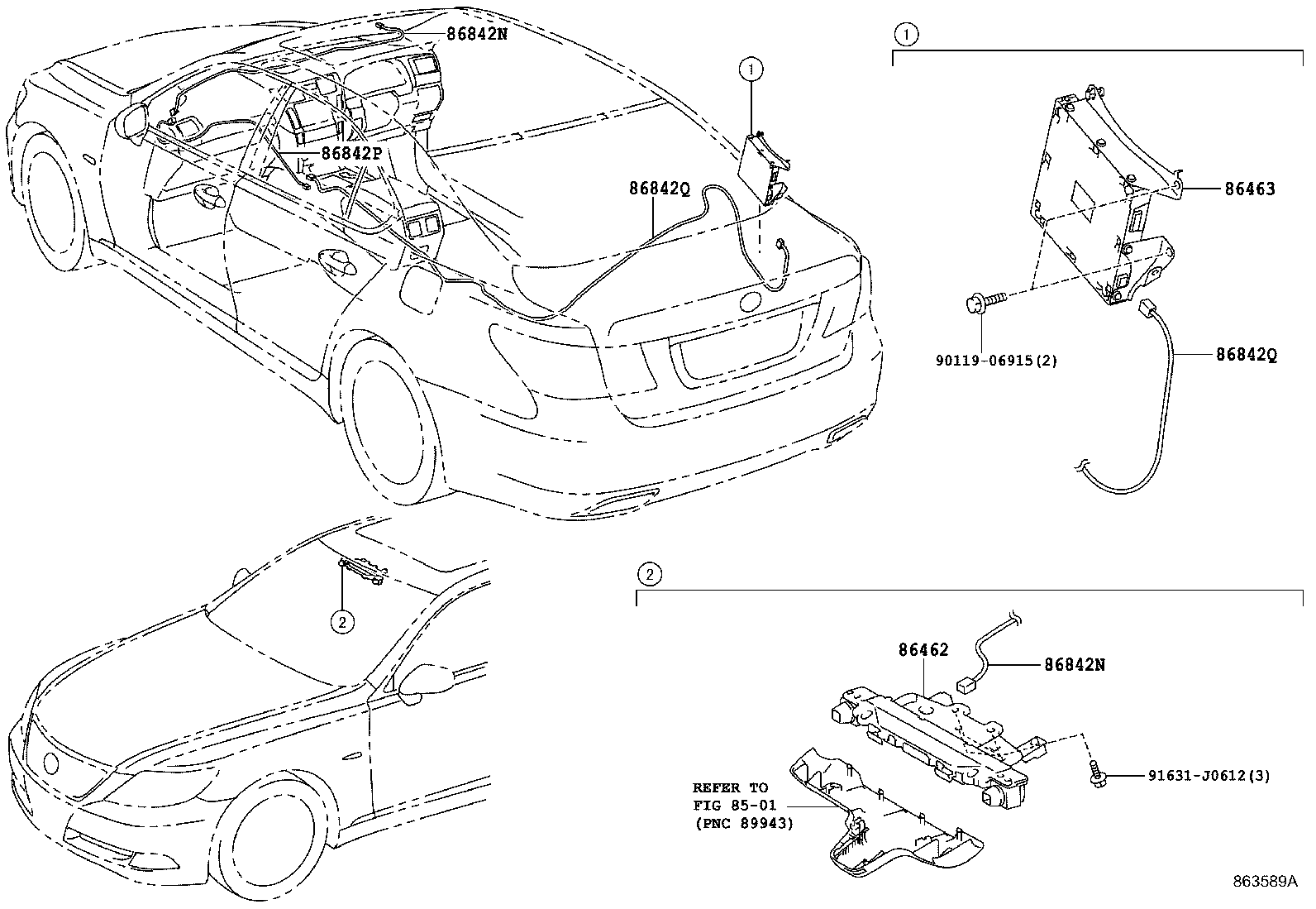86467-50010 CAMERA, OBJECT RECOGNITION W/NIGHT VIEW product image