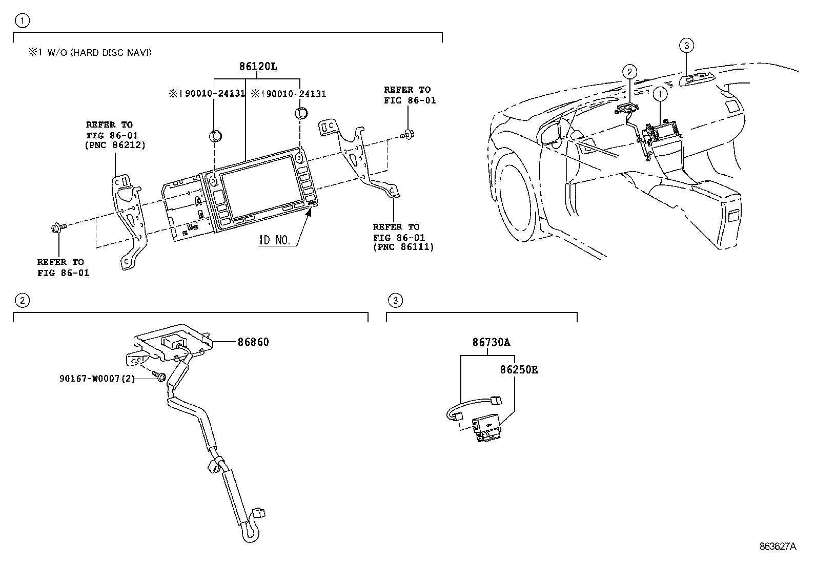 86211-05090 BRACKET, RADIO RECEIVER, NO.1 product image