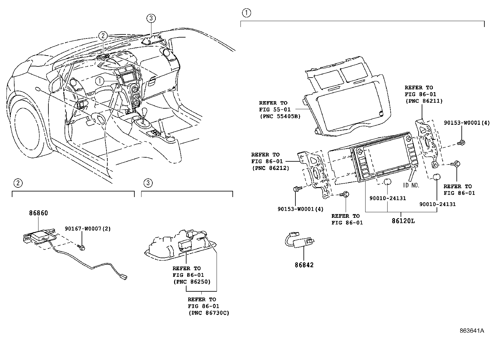 Toyota 86860-52080 ANTENNA ASSY, NAVIGATION