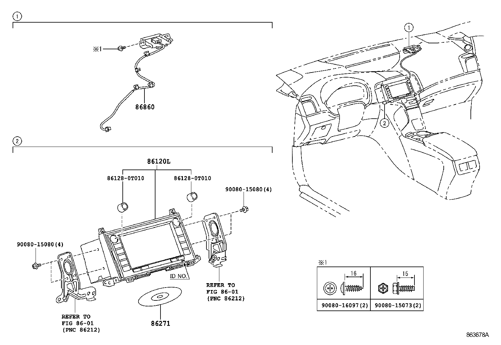 Toyota 86140-0T130 RECEIVER ASSY, RADIO & DISPLAY