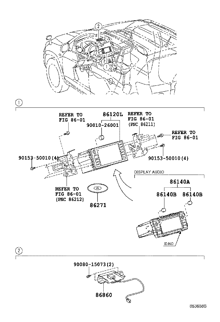 Toyota 86140-0R070 RECEIVER ASSY, RADIO & DISPLAY