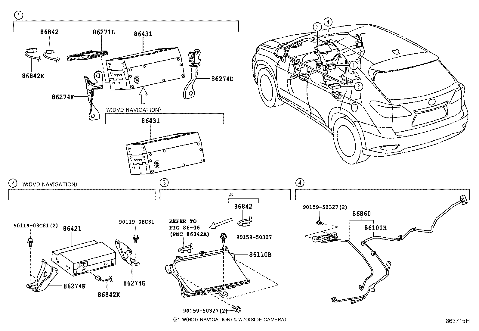 Toyota 86274-48170 BRACKET, DISC PLAYER