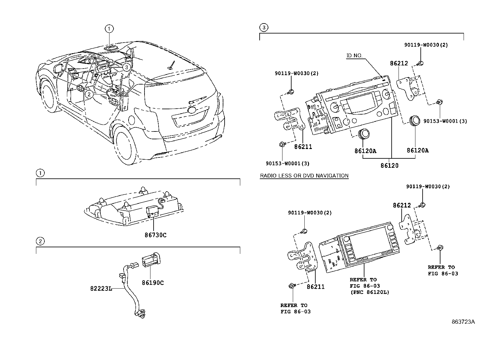 86190-02060 ADAPTER ASSY, STEREO JACK, NO.1 product image