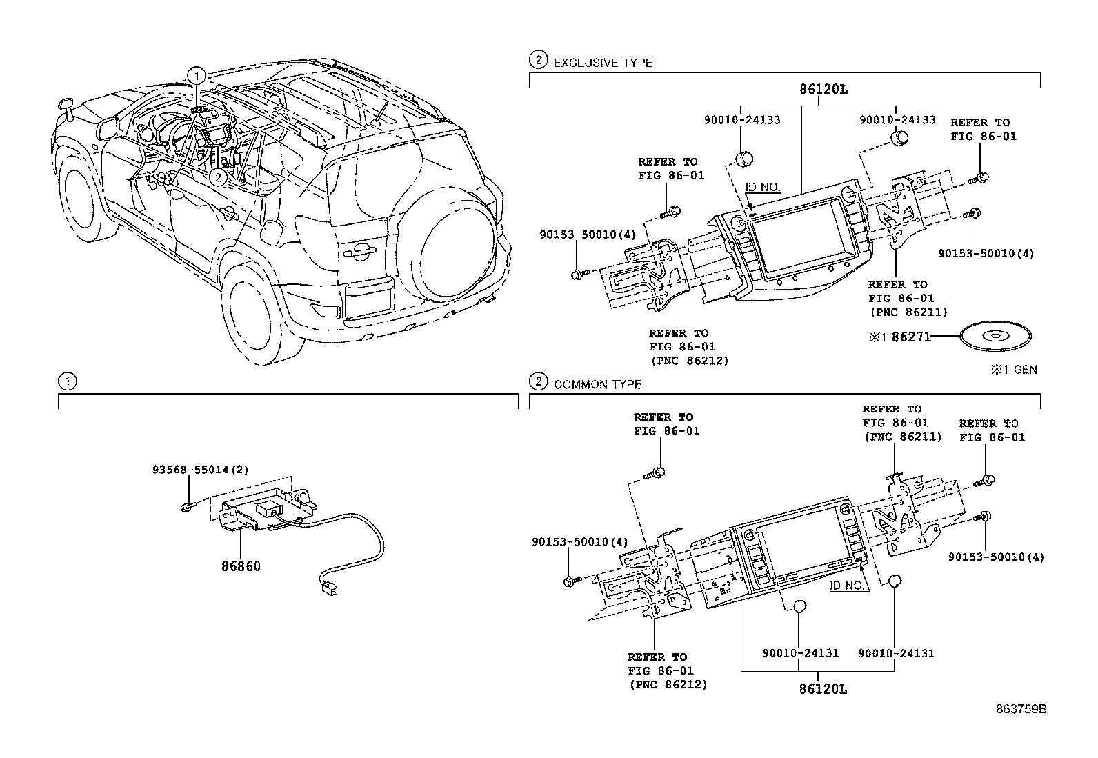 86100-42060 RECEIVER ASSY, NAVIGATION product image