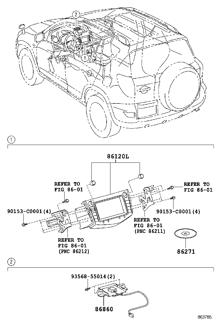 86120-0R060 RECEIVER ASSY, NAVIGATION product image