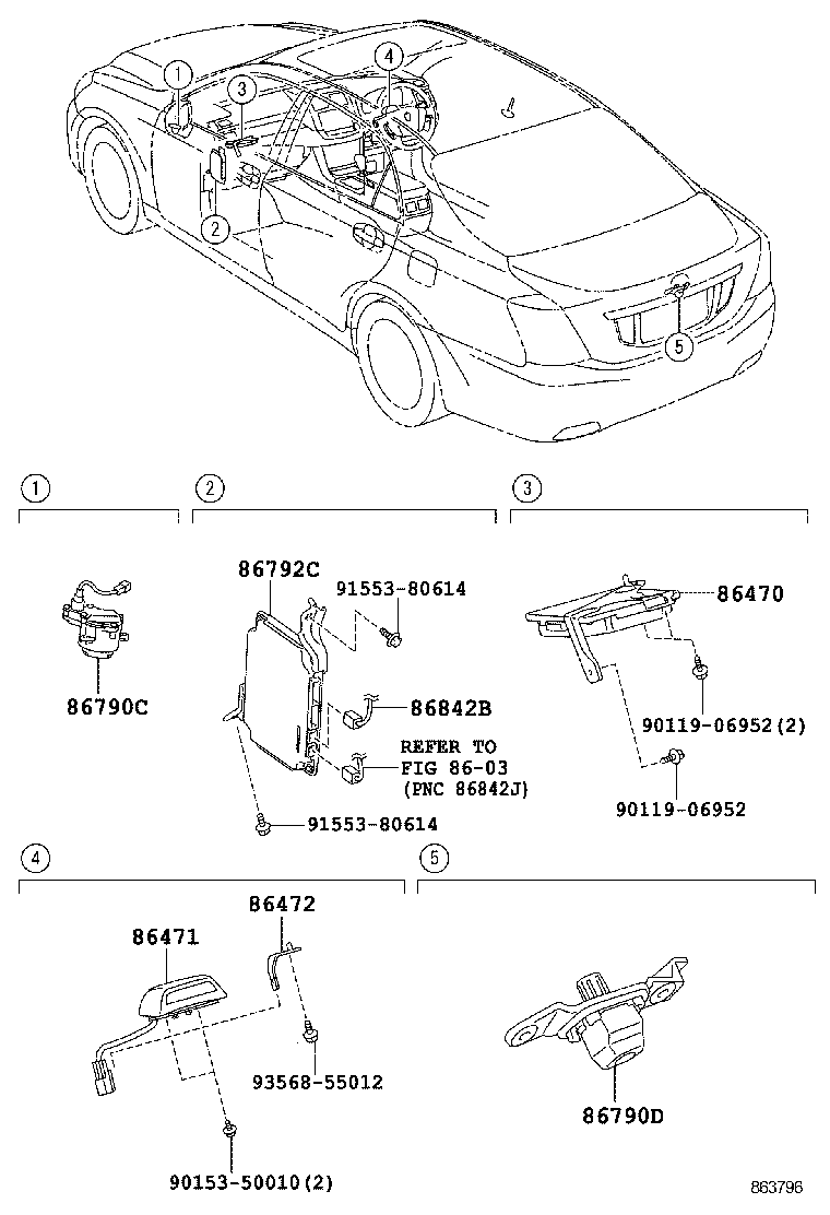 86792-30230 COMPUTER, PARKING ASSIST product image