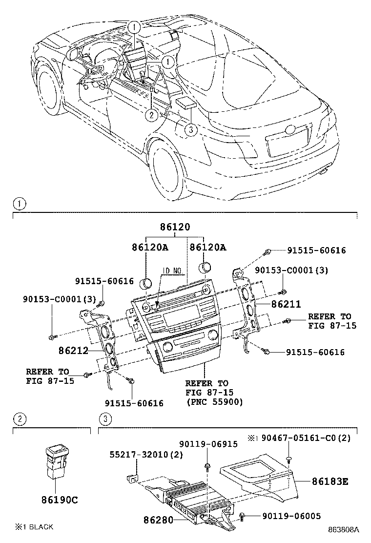 86212-06070 BRACKET, RADIO, NO.2 product image