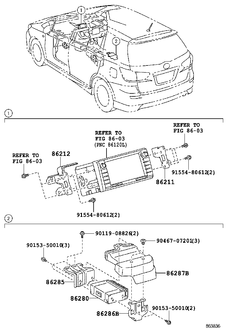 86280-68010 AMPLIFIER ASSY, STEREO COMPONENT product image