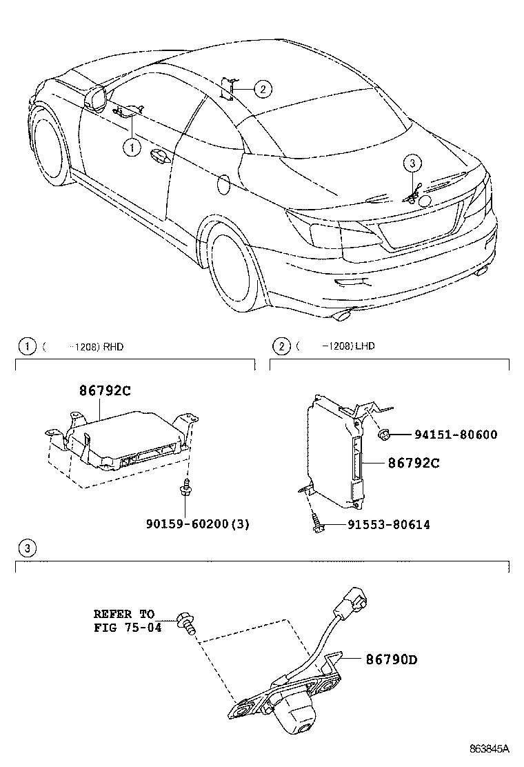 86792-53120 COMPUTER, PARKING ASSIST product image