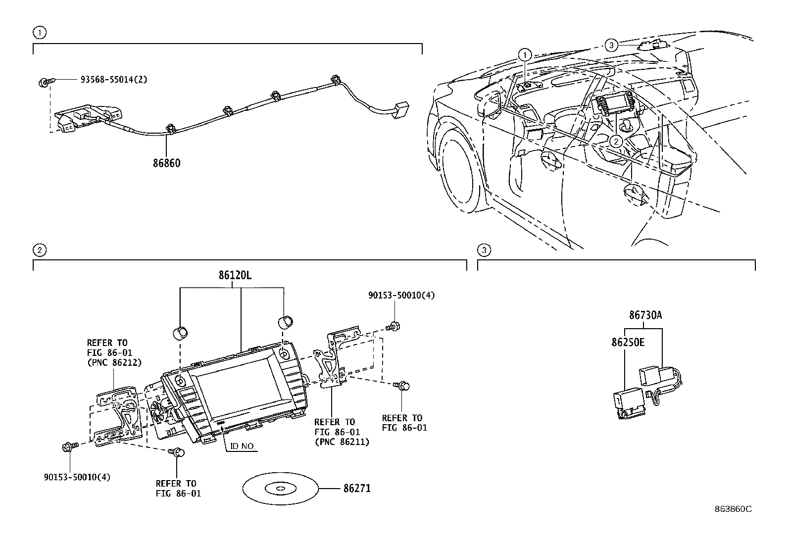 Toyota 86140-47060 RECEIVER ASSY, RADIO & DISPLAY