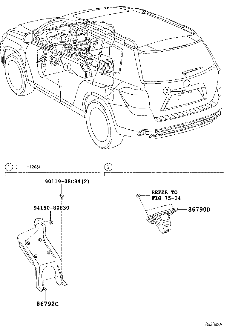 86792-48290 COMPUTER, PARKING ASSIST product image