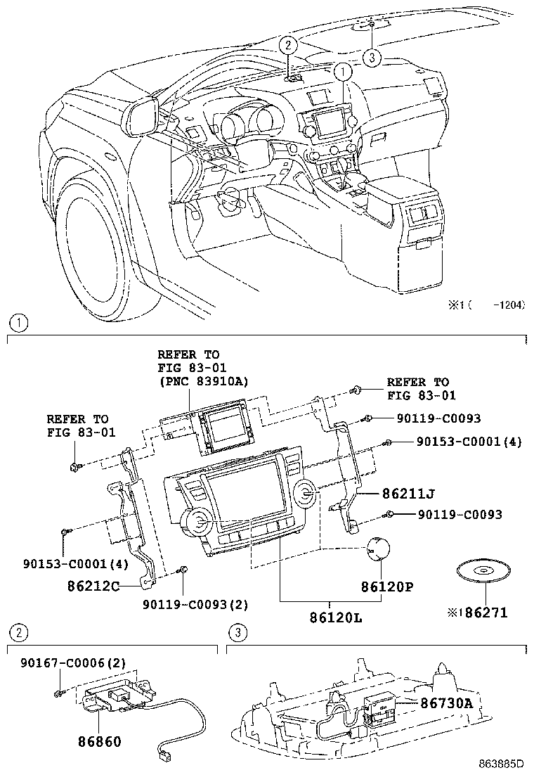 86211-0E030 BRACKET, RADIO RECEIVER, NO.1 product image