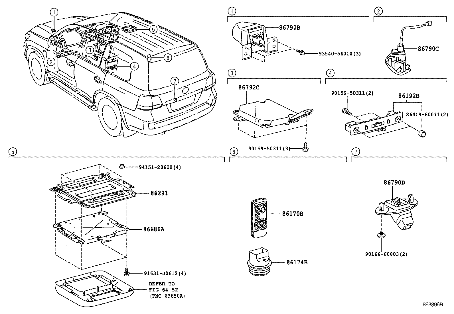 86170-60140 SWITCH & VOLUME ASSY, TELEVISION product image
