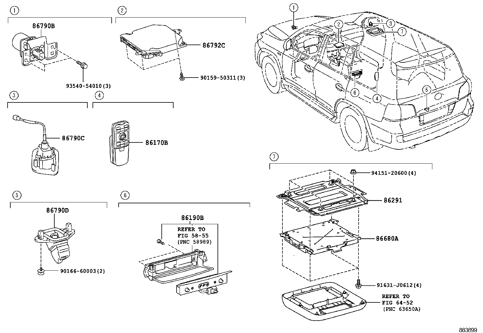 86792-60710 COMPUTER, PARKING ASSIST product image
