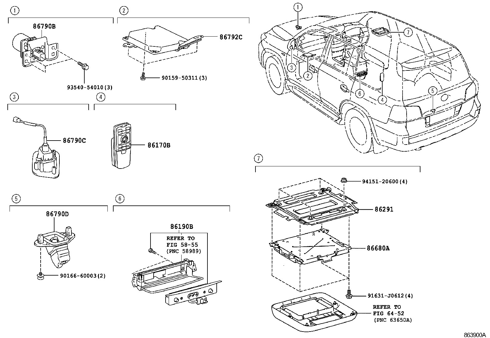 86792-60710 COMPUTER, PARKING ASSIST product image