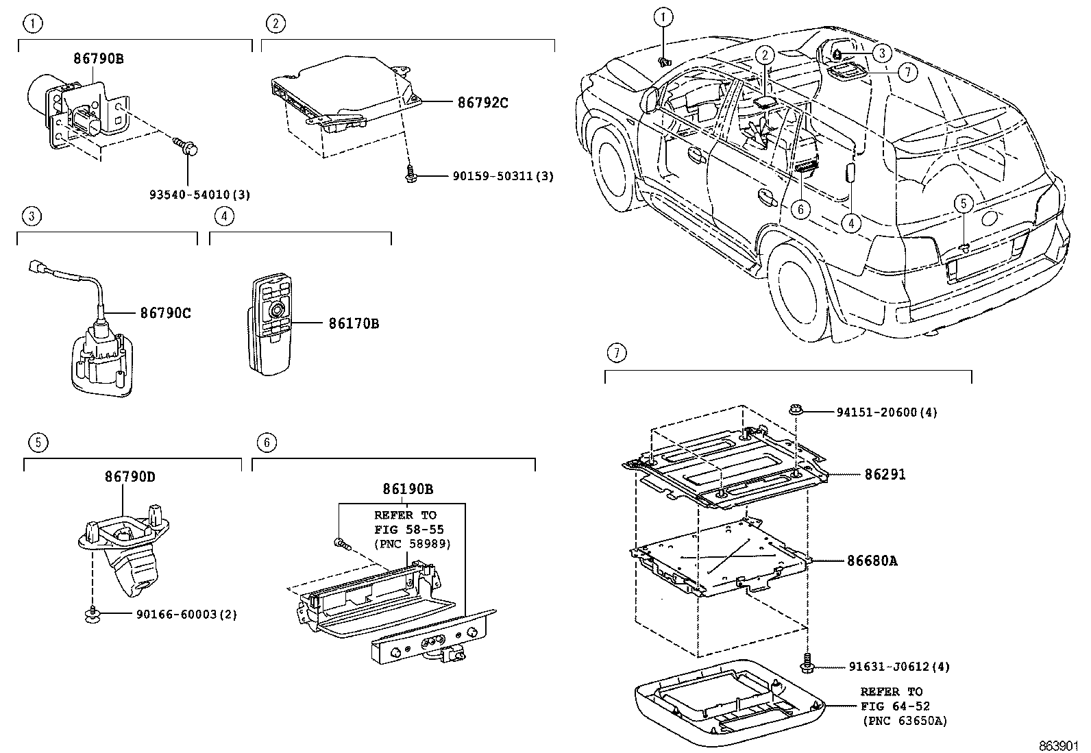 86792-60600 COMPUTER, PARKING ASSIST product image