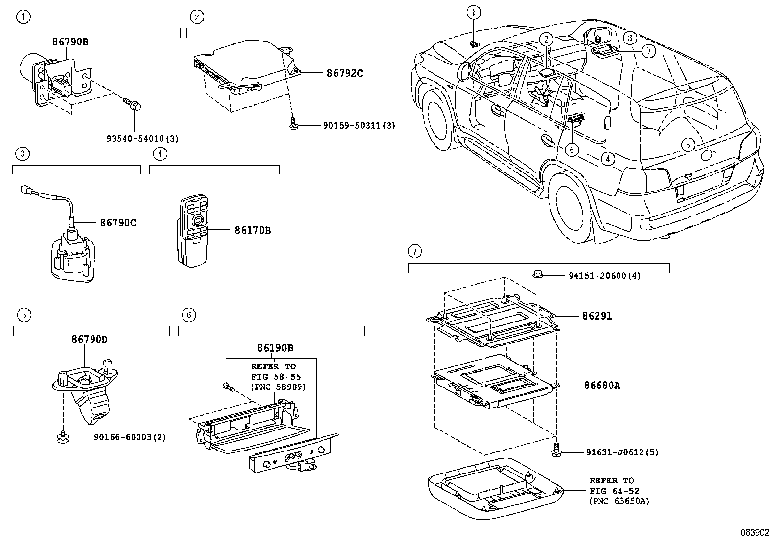 86117-60080 BRACKET, TELEVISION product image