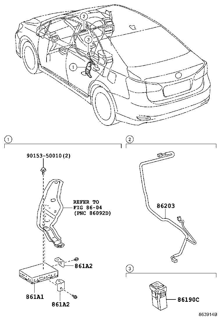 86212-75040 BRACKET, RADIO, NO.2 product image