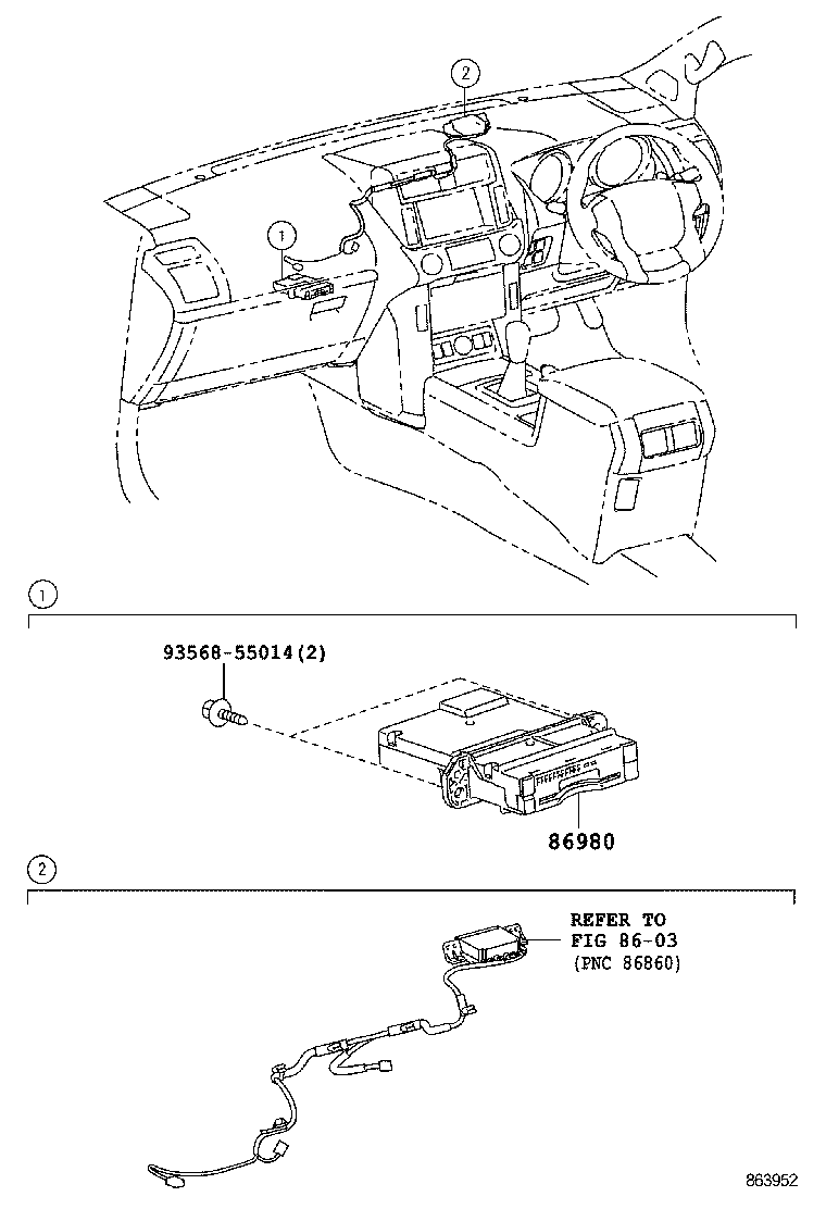 86980-60030 COMPUTER ASSY, TOLL COLLECTION product image