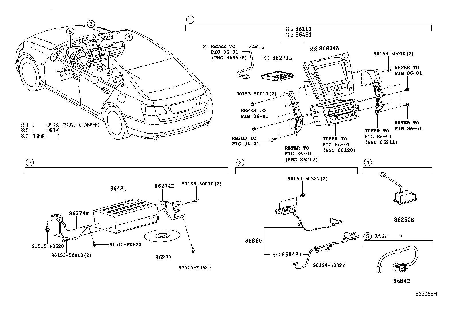 Toyota 86111-30850-C0 MULTI-DISPLAY