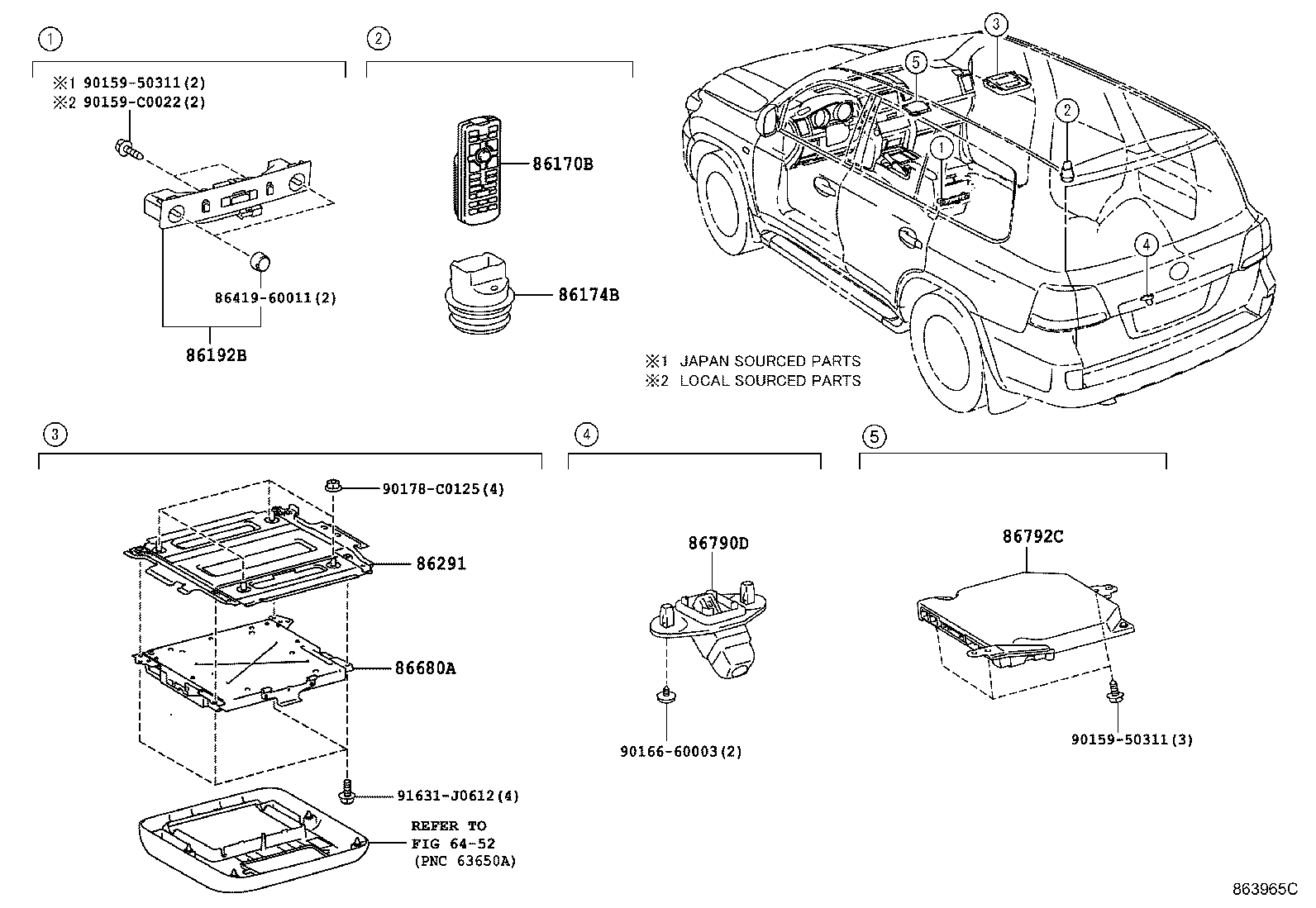 86192-60051 TERMINAL, HEADPHONE product image