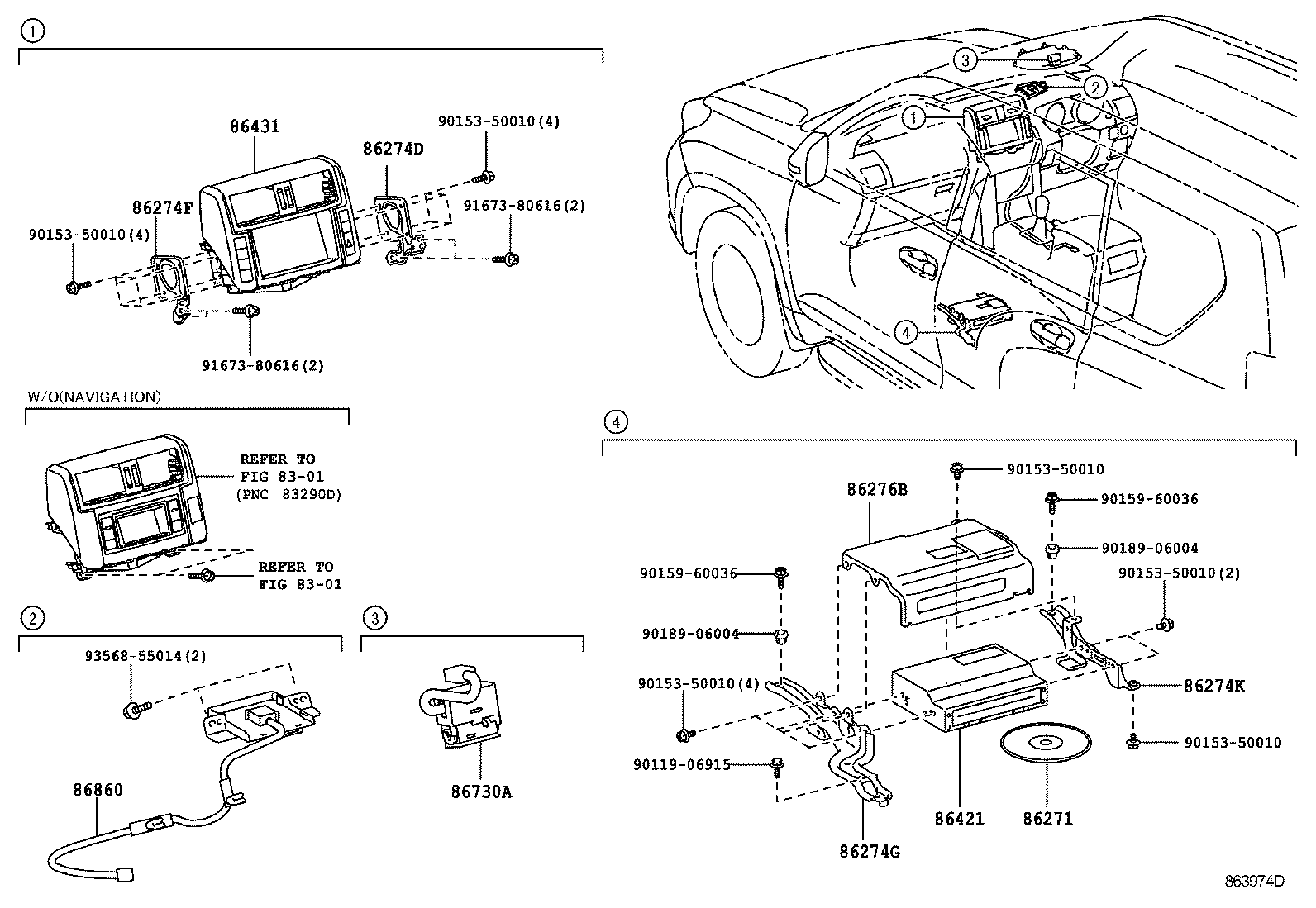86211-60390 BRACKET, RADIO RECEIVER, NO.1 product image