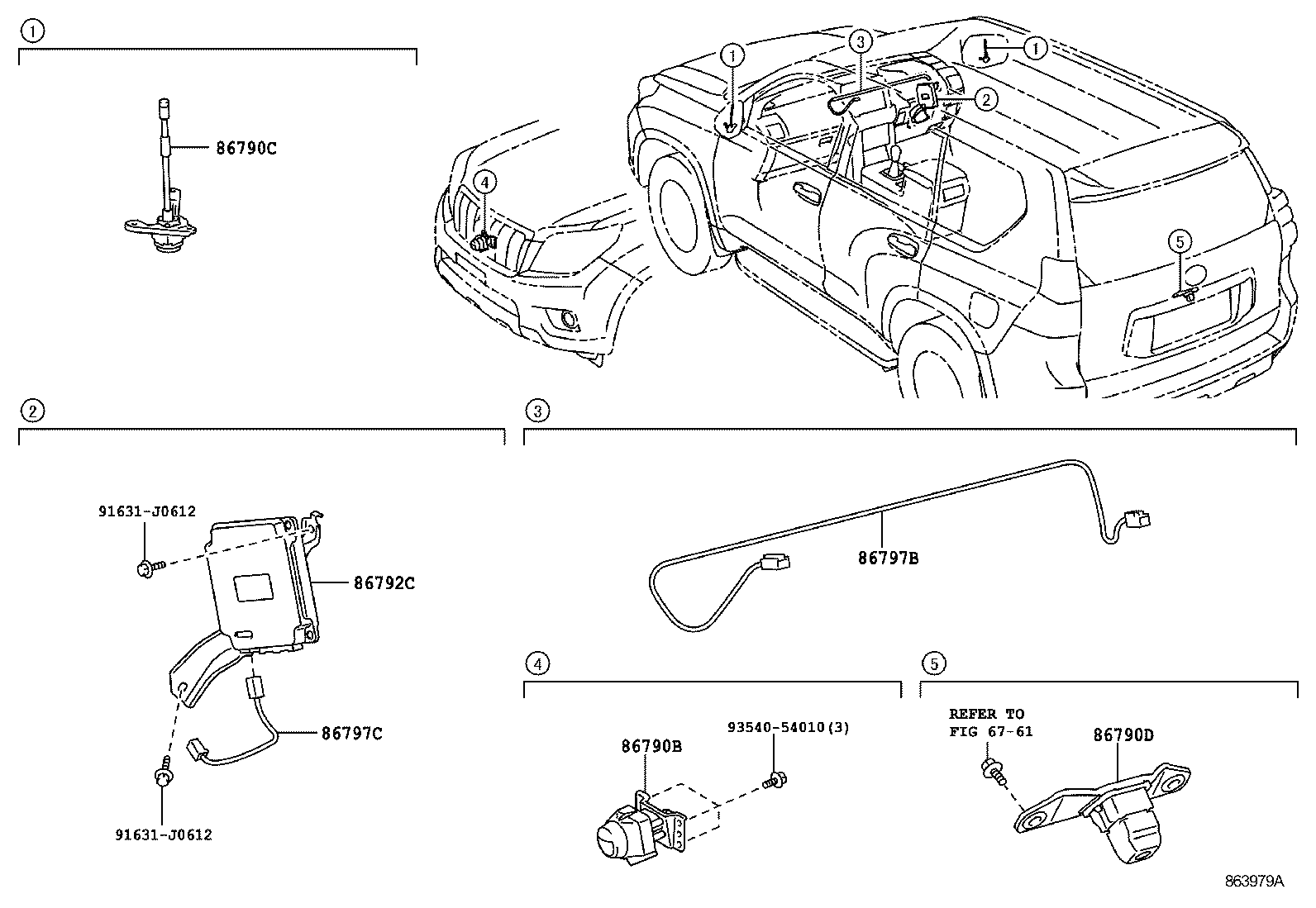 86792-60240 COMPUTER, PARKING ASSIST product image