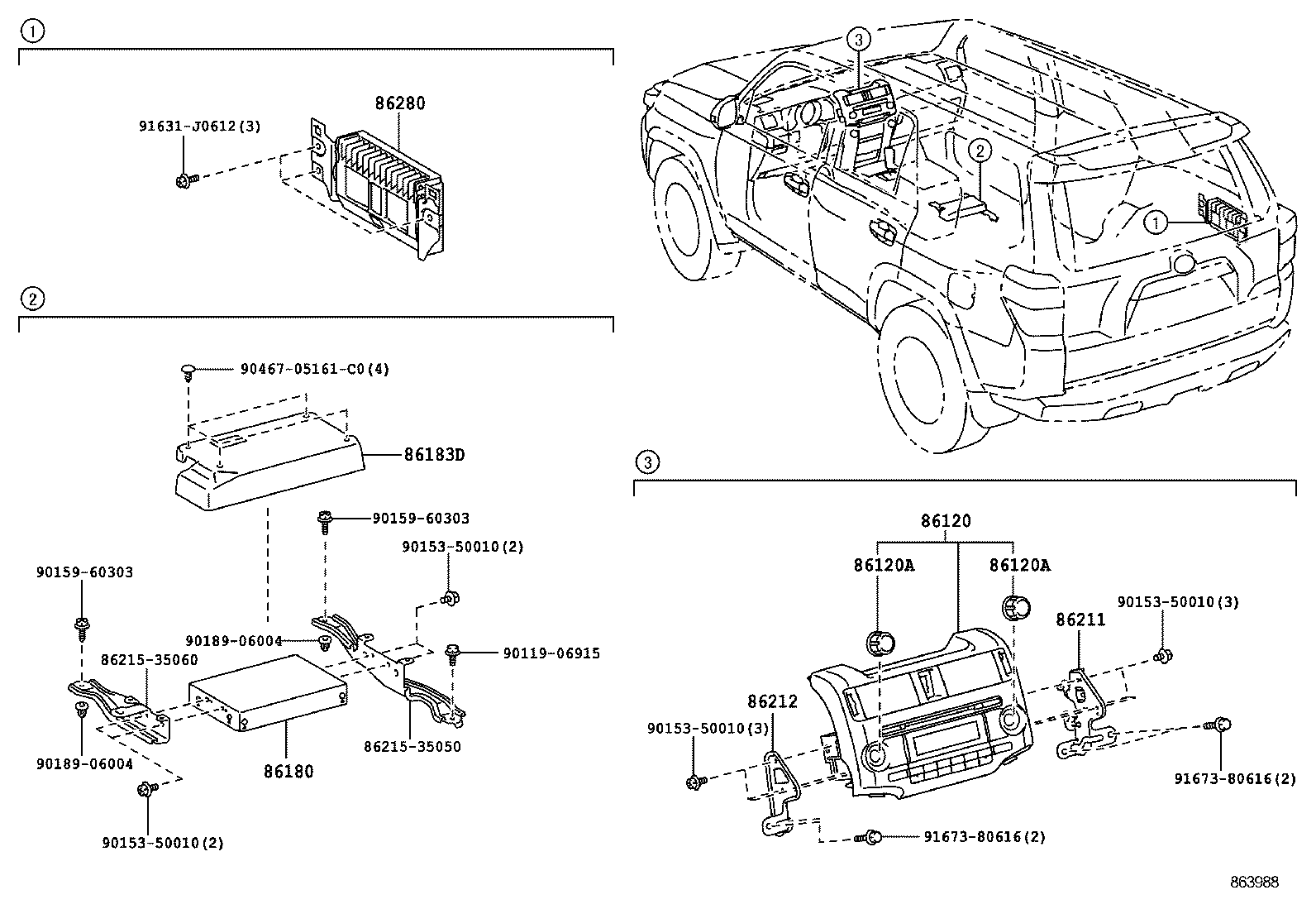 90010-22071 KNOB, RADIO RECEIVER SWITCH product image