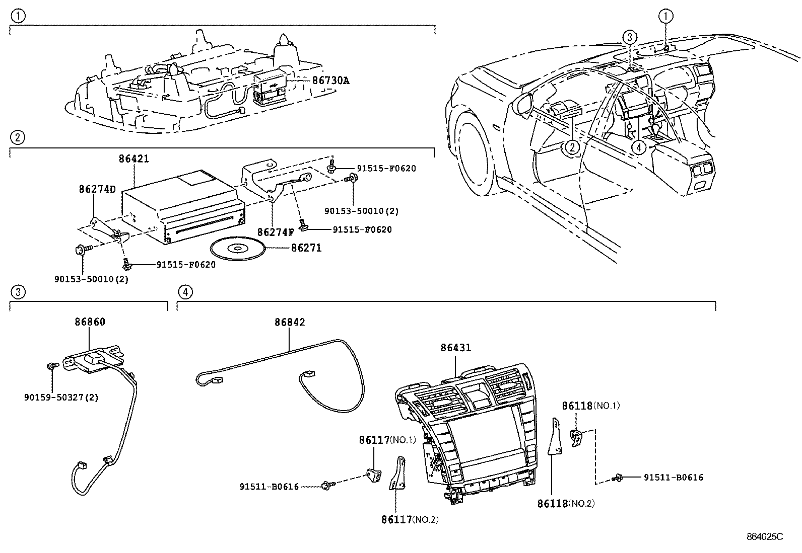 86110-50320 MULTI-DISPLAY ASSY product image